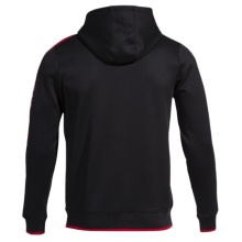 Joma Kapuzenjacke Olimpiada Full-Zip (Fleece-Futter) schwarz/rot Herren