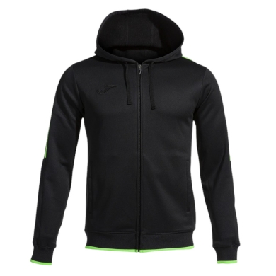 Joma Kapuzenjacke Olimpiada Full-Zip (Fleece-Futter) schwarz/grün Herren