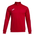 Joma Pullover Olimpiada Sweatshirt (Half-Zip, 100% Polyester) rot Herren