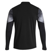 Joma Lauf-Langarmshirt Elite XI (Sweatshirt, Half-Zip) schwarz/anthrazitgrau Herren