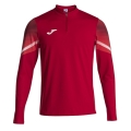 Joma Lauf-Langarmshirt Elite XI (Sweatshirt, Half-Zip) rot/weiss Herren