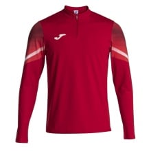 Joma Lauf-Langarmshirt Elite XI (Sweatshirt, Half-Zip) rot/weiss Herren