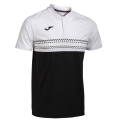 Joma Tennis-Polo Smash (elastisch, atmungsaktiv) schwarz/weiss Herren