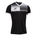 Joma Trainings-Tshirt Eco Supernova (V-Ausschnitt, leicht, bequem) schwarz/weiss Herren