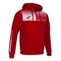 Joma Trainingsjacke Eco Supernova Full Zip mit Kapuze (rec. Polyester, weiches Material) rot/weiss Herren