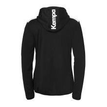 Kempa Kapuzenjacke Emotion 27 Full-Zip (angenehmes Tragegefül) schwarz/weiss Damen