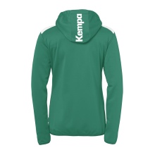 Kempa Kapuzenjacke Emotion 27 Full-Zip (angenehmes Tragegefül) grün Damen