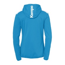 Kempa Kapuzenjacke Emotion 27 Full-Zip (angenehmes Tragegefül) kempablau/weiss Damen