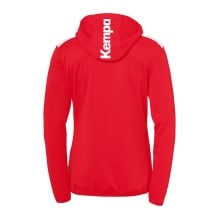 Kempa Kapuzenjacke Emotion 27 Full-Zip (angenehmes Tragegefül) rot/weiss Damen