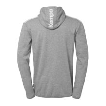 Kempa Kapuzenjacke Emotion 27 Full-Zip (angenehmes Tragegefül) grau/weiss Herren