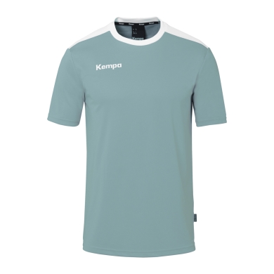 Kempa Sport-Tshirt Emotion 27 (100% Polyester) aquablau/weiss Herren