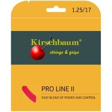 Kirschbaum Tennissaite Pro Line No. II (Haltbarkeit+Kontrolle) rot 12m Set