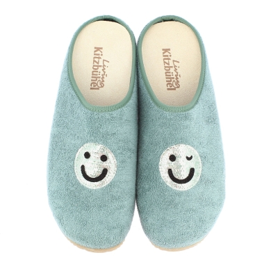 Living Kitzbühel Hausschuhe Pantoffel Frottee Smiley (Baumwolle) mintgrün Damen