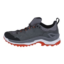 Lowa Wanderschuhe Innovo Low GTX (All-Terrain, Veloursleder/Textil, wasserdicht) grau/feuerrot Herren