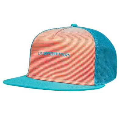 La Sportiva Basecap Fade Trucker blau/rot