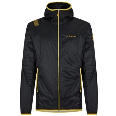 La Sportiva Isolationsjacke Aequilibrium Insulation Hoody (leicht, atmungsaktiv) schwarz/gelb Herren