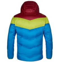 La Sportiva Daunen-Winterjacke Nature Down (Primaloft Isolierung) blau/lime/burgund Herren