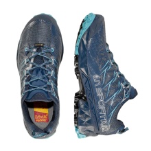 La Sportiva Trail-Laufschuhe Akyra GTX (wasserdicht, für lange Strecken) dunkelblau/aquablau Damen