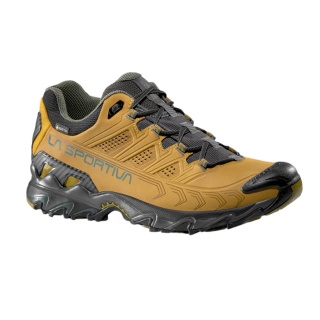 La Sportiva Trail-Wanderschuhe Ultra Raptor II Leather GTX (Nubukleder, wasserdicht) braungelb/schwarz Herren