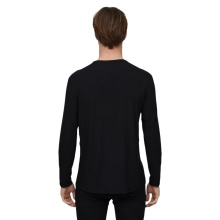 Le Bent Unterwäsche Langarmshirt Core Lightweight Crew (Viskose und Merinowolle) schwarz Herren