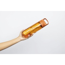 LifeStraw Trinkflasche Go Series mit Wasserfilter, Verschluss mit Silikonmundstück, BPA frei orange - 650 ml