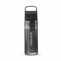 LifeStraw Trinkflasche Go Series mit Wasserfilter, Verschluss mit Silikonmundstück, BPA frei schwarz - 650 ml