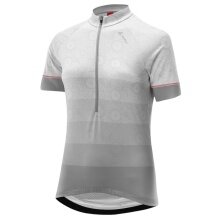 Löffler Fahrrad-Shirt Bike Jersey HZ Components (Half-Zip, leicht, schnelltrocknend) stonegrau Damen