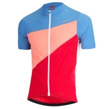 Löffler Fahrrad-Shirt Bike Jersey Lefty (Full-Zip, 3 Rückentaschen, schnelltrocknend) bunt Herren