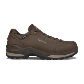 Lowa Wanderschuhe Renegade Low Wide GTX (All-Terrain, wasserdicht, Weit) espressobraun/beige Herren