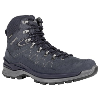 Lowa Wander-Travelschuhe Toro Pro Mid GTX (Velours-Nubukleder, wasserdicht) navyblau Herren