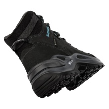 Lowa Wanderschuhe Renegade Mid GTX (All-Terrain, Nubukleder, wasserdicht) 2024 asphaltgrau/türkisDamen