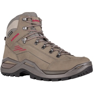 Lowa Wanderschuhe Renegade EVO Mid GTX (All-Terrain, Nubukleder, wasserdicht) steinbraun/rotholz Herren