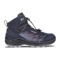 Lowa Wanderschuhe Zirrox GTX MID Junior (Multifunktion, wasserdicht) navyblau/rosa Jugendliche