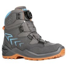 Lowa Winterschuhe Firo GTX (Textil/Synthetik, wasserdicht) anthrazitgrau/türkis Kleinkinder