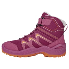 Lowa Winterschuhe Maddox Warm Mid GTX (Textil/Synthetik, wasserdicht) 2024 pink/orange Kinder