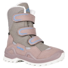 Lowa Winterschuhe Milo Evo GTX High (Textil/Synthetik, wasserdicht) grau/rosa Mädchen