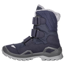 Lowa Winterschuhe Milo Evo GTX High (Textil/Synthetik, wasserdicht) navyblau/beere Kinder