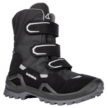 Lowa Winterschuhe Milo Evo GTX High (Textil/Synthetik, wasserdicht) schwarz/grau Kinder