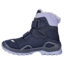 Lowa Winterschuhe Milo Evo Mid GTX (Textil/Synthetik, wasserdicht) navyblau/lavender Kinder