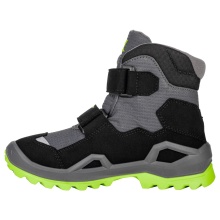 Lowa Winterschuhe Milo Evo Mid GTX (Textil/Synthetik, wasserdicht) limegrün/grau Kinder