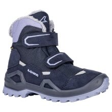 Lowa Winterschuhe Milo Evo Mid GTX (Textil/Synthetik, wasserdicht) navyblau/lavender Kinder