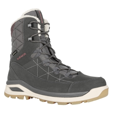 Lowa Winterstiefel Ottawa GTX 2024 (Veloursleder/Textil, wasserdicht) anthrazitgrau/altrosa Damen