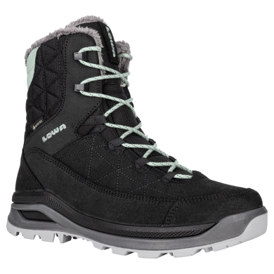 Lowa Winterstiefel Ottawa GTX 2024 (Veloursleder/Textil, wasserdicht) schwarz/jadegrün Damen