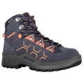 Lowa Wanderschuhe Kody Evo GTX Mid Junior (Veloursleder, wasserdicht) stahlblau/orange Kinder