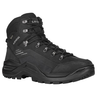 Lowa Wanderschuhe Renegade EVO Mid GTX (All-Terrain, Nubukleder, wasserdicht) tiefschwarz Herren