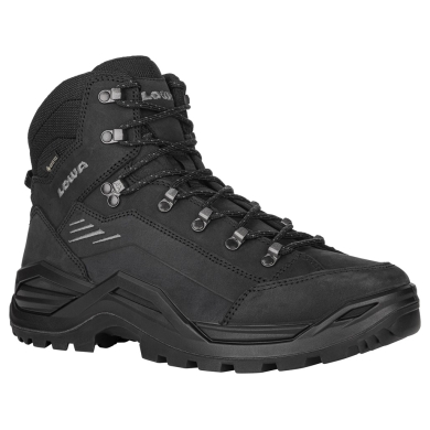 Lowa Wanderschuhe Renegade EVO Mid GTX (All-Terrain, Nubukleder, wasserdicht) tiefschwarz Herren