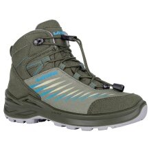 Lowa Wanderschuhe Zirrox II GTX MID Junior (Multifunktion, wasserdicht) olivegrün/skyblau Kinder