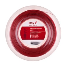 MSV Tennissaite Focus Hex Soft 1.25 (Haltbarkeit+Touch) rot 200m Rolle