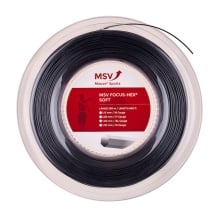 MSV Tennissaite Focus Hex Soft (Haltbarkeit+Touch) schwarz 200m Rolle