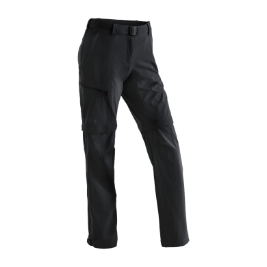 Maier Sports Wanderhose Nata T-Zipp-Off (lange Hose und Bermudas in einem) lang schwarz Damen